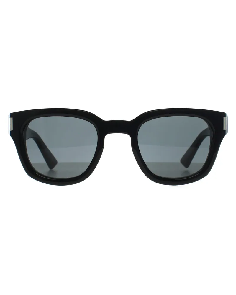 Saint Laurent Quadratisch Unisex Schwarz Grau SL 838 Schwarz