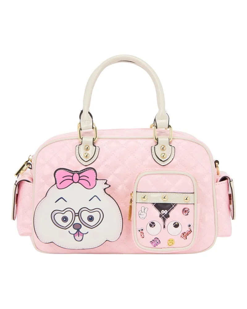 My Mo Handtasche Handtasche Frauen rosa weiß Rosa
