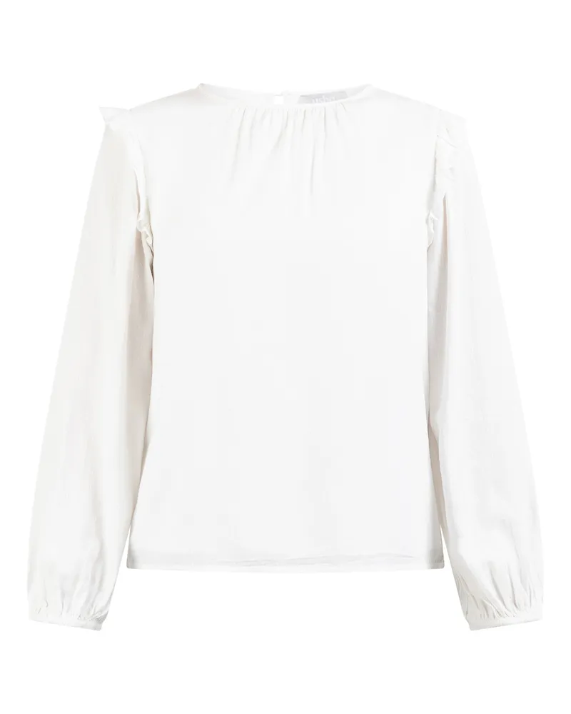 Usha Klassische lange Bluse für Damen - Wollweiß Wollweiß