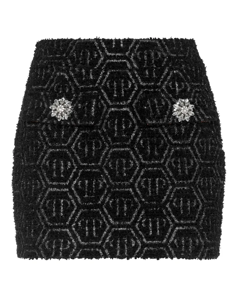 Philipp Plein Minirock Monogram Schwarz