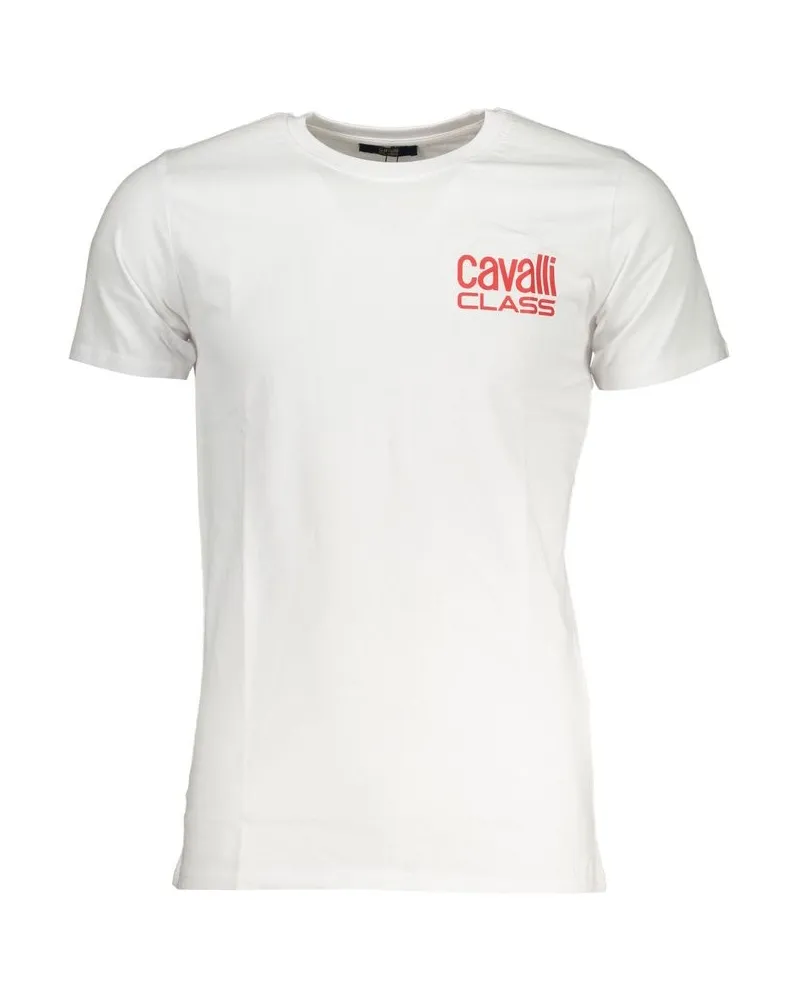 Roberto Cavalli T-Shirt mit kurzen Ärmeln und Rundhalsausschnitt - Weiß Weiß