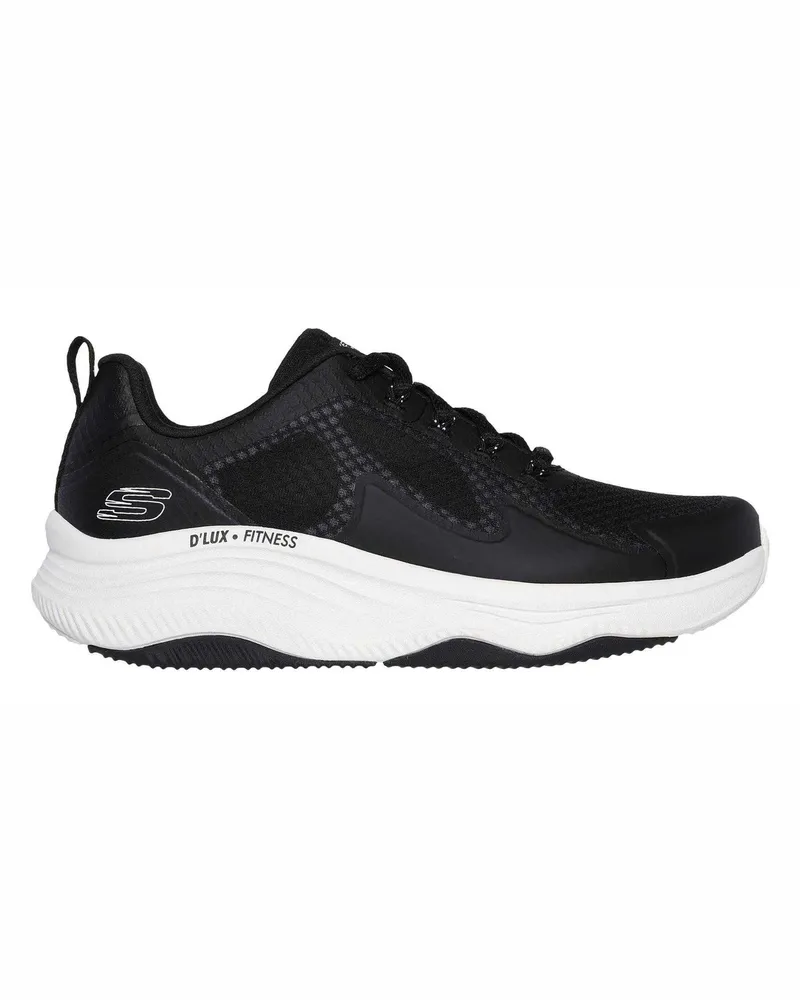 Skechers D´Lux Fitness" Sneaker für Damen (Schwarz/Weiß Schwarz