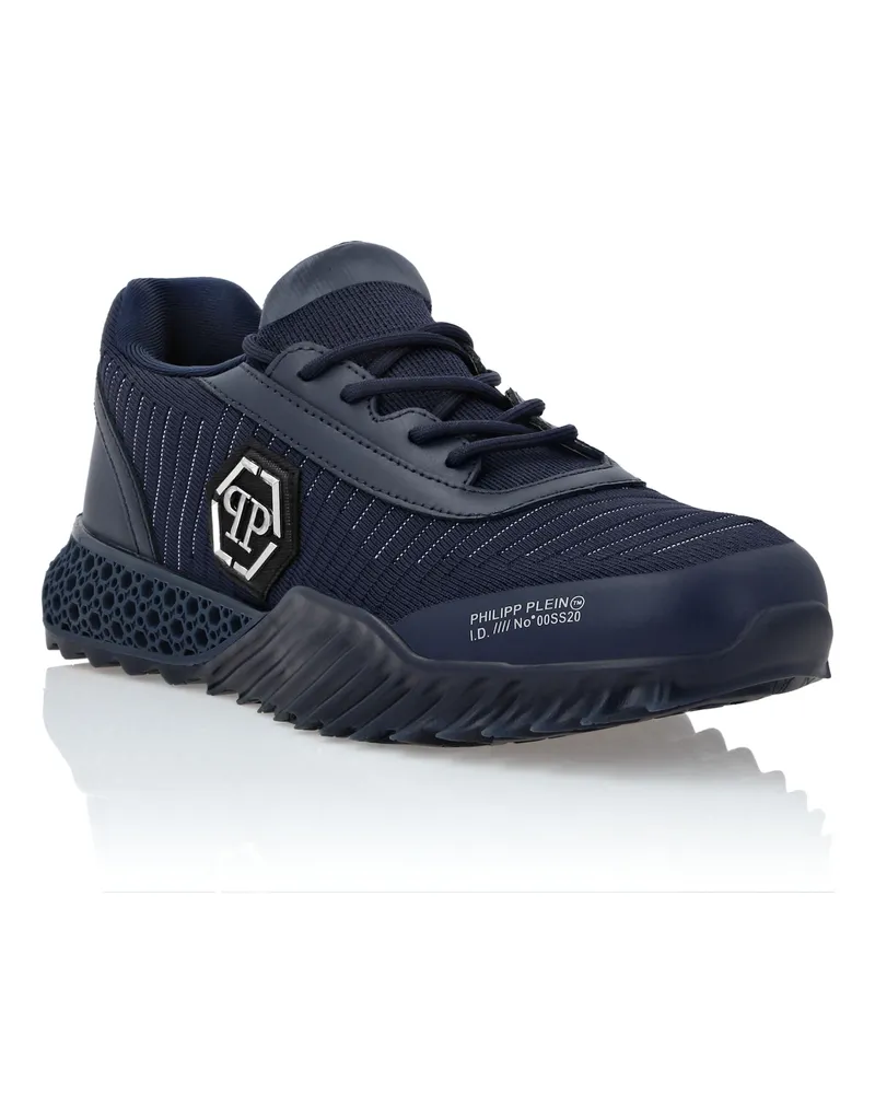 Philipp Plein Runner Sneaker Hexagon Dunkelblau