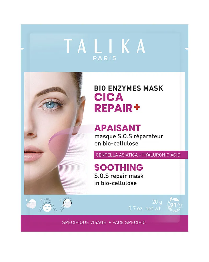 Talika Bio Enzymes Mask Cica Repair+ Soothing Feuchtigkeitsspendende Sos-reparaturmaske 20 gr 
