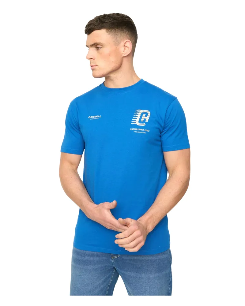 CrossHatch Morville" T-Shirt für Herren, Baumwolle (Königsblau Blau