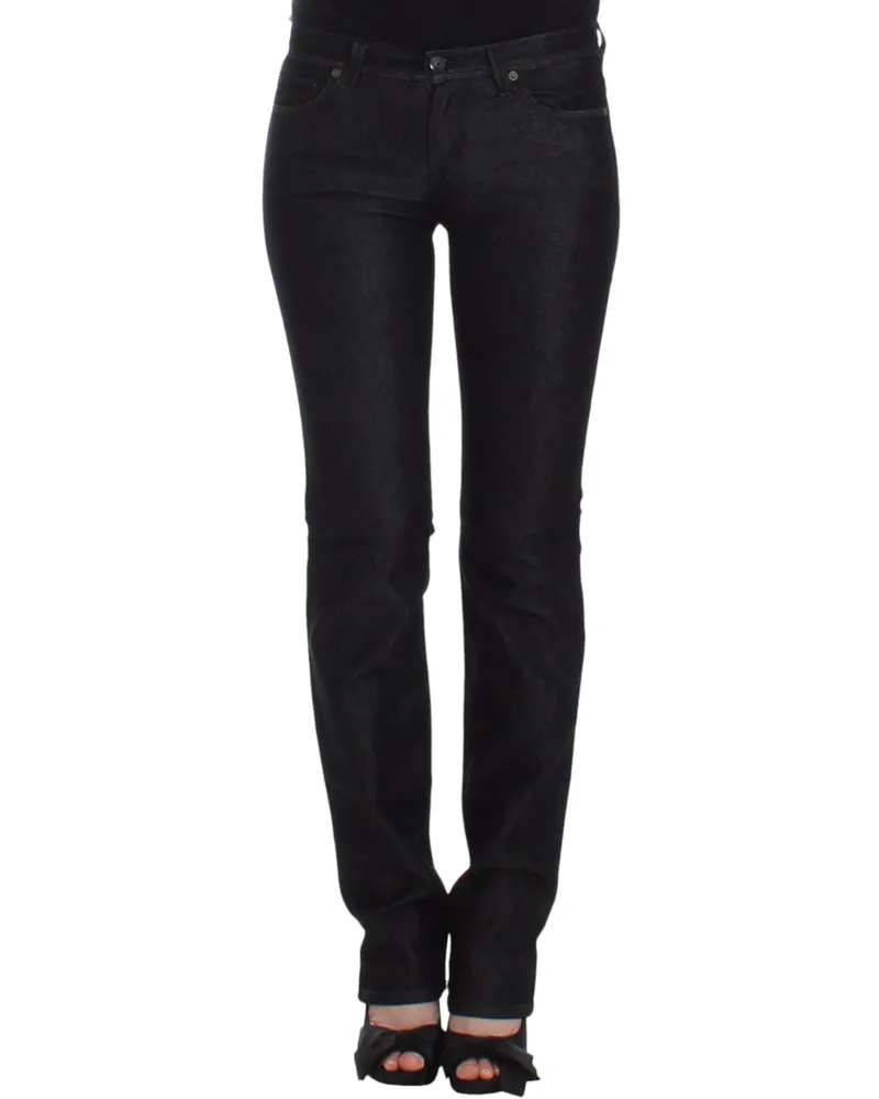 Ermanno Scervino Slim-Jeans im Skinny-Look aus Stretch-Denim - Schwarz Schwarz