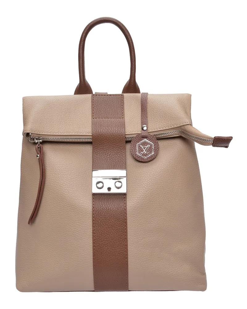 Luisa Vannini Beige Rindsledertasche Beige