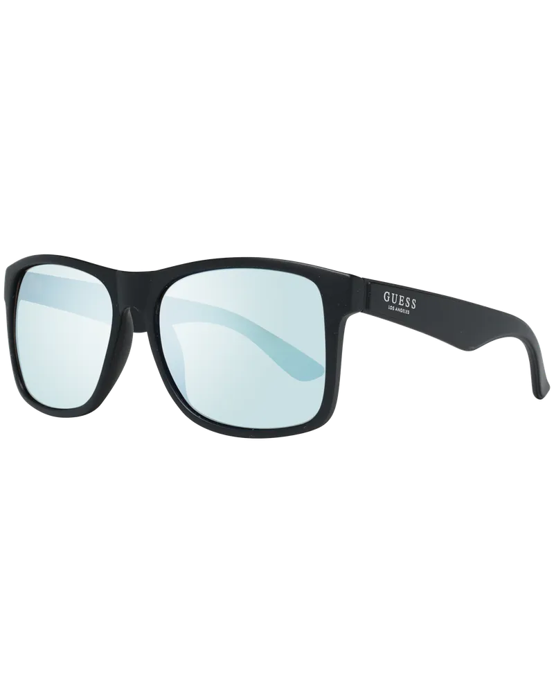 Guess Sonnenbrille GF0203 02X Schwarz Blau Verspiegelt Schwarz