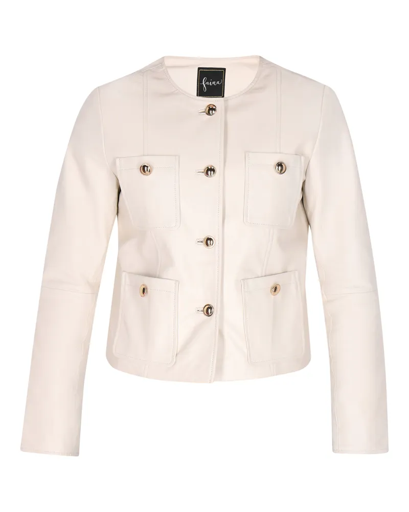 FAINA Jacke Frauen Weiß Weiß