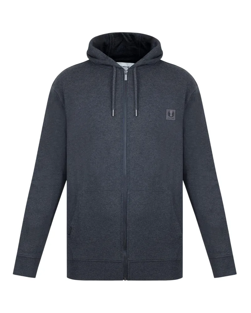 Firetrap Hoodie mit durchgehendem Reißverschluss für Herren (Holzkohle-Mergel Anthrazit
