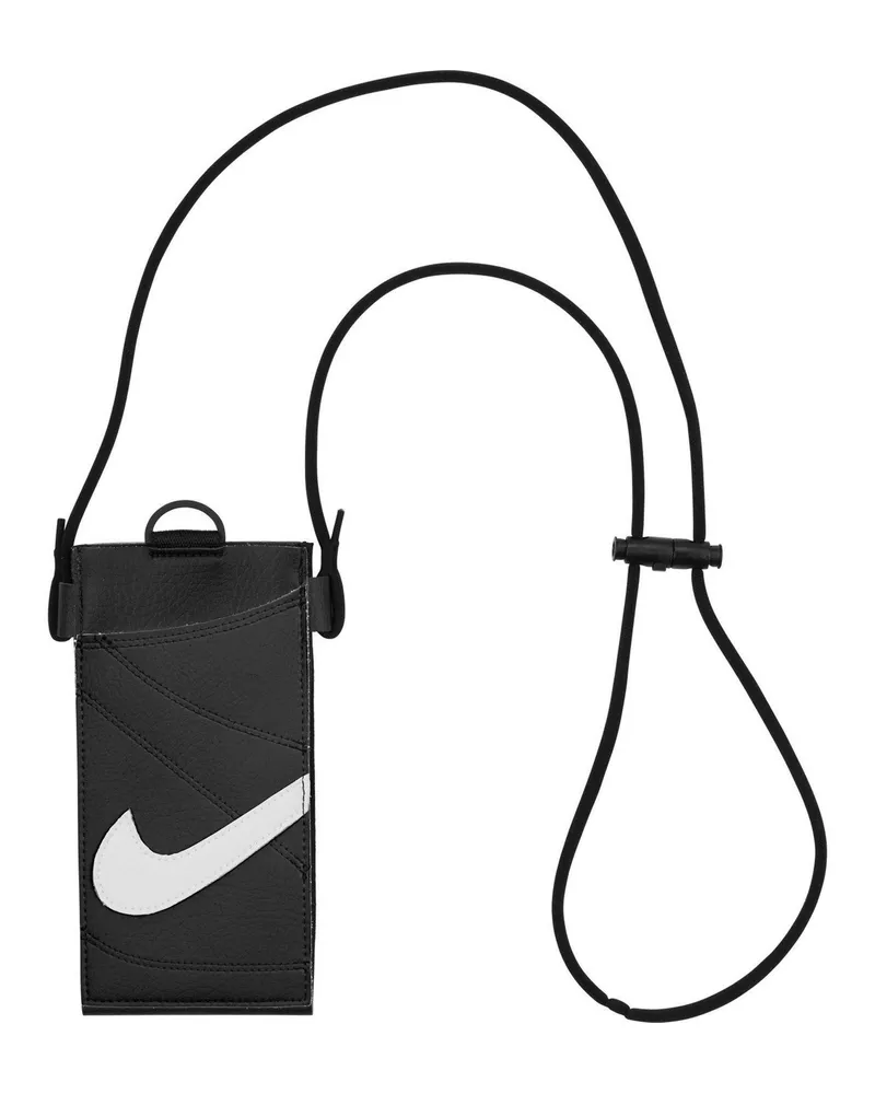Nike Brustbeutel, Swoosh, Alltag (Schwarz/Weiß Schwarz
