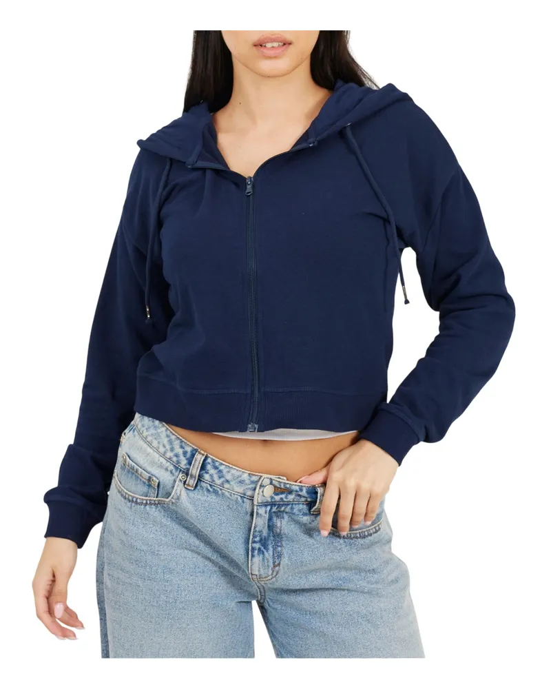 Brave Soul Hoodie mit durchgehendem Reißverschluss für Damen (Marine Marineblau