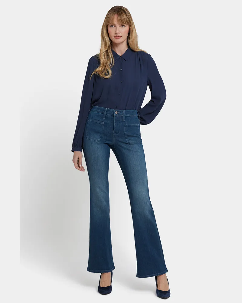 NYDJ not your daughter's Jeans  Ava Flared Jeans | Hugo Rain Blau