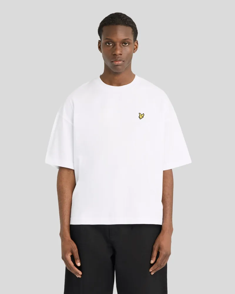 Lyle & Scott Boxy Fit T-Shirt Weiß