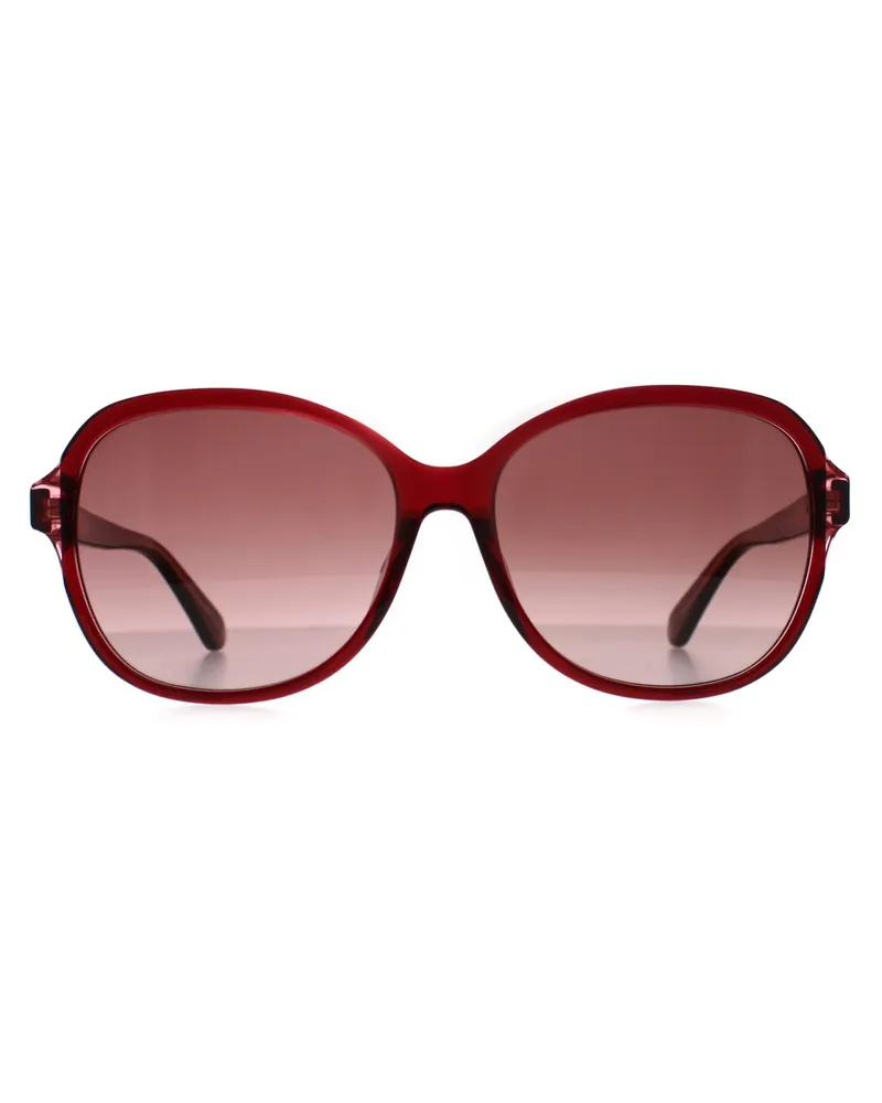 Kate Spade Tamera/F/S C9A 3X rot rosa Farbverlauf Sonnenbrille Rot