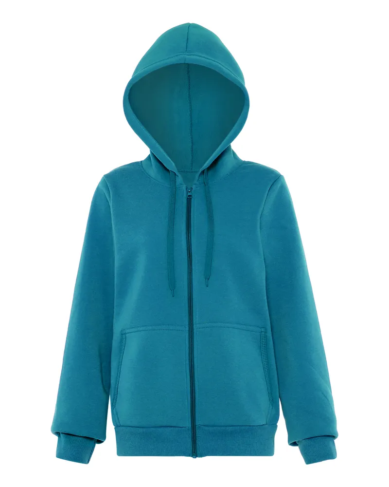 My Mo Kapuzenjacke Damen blau Blau