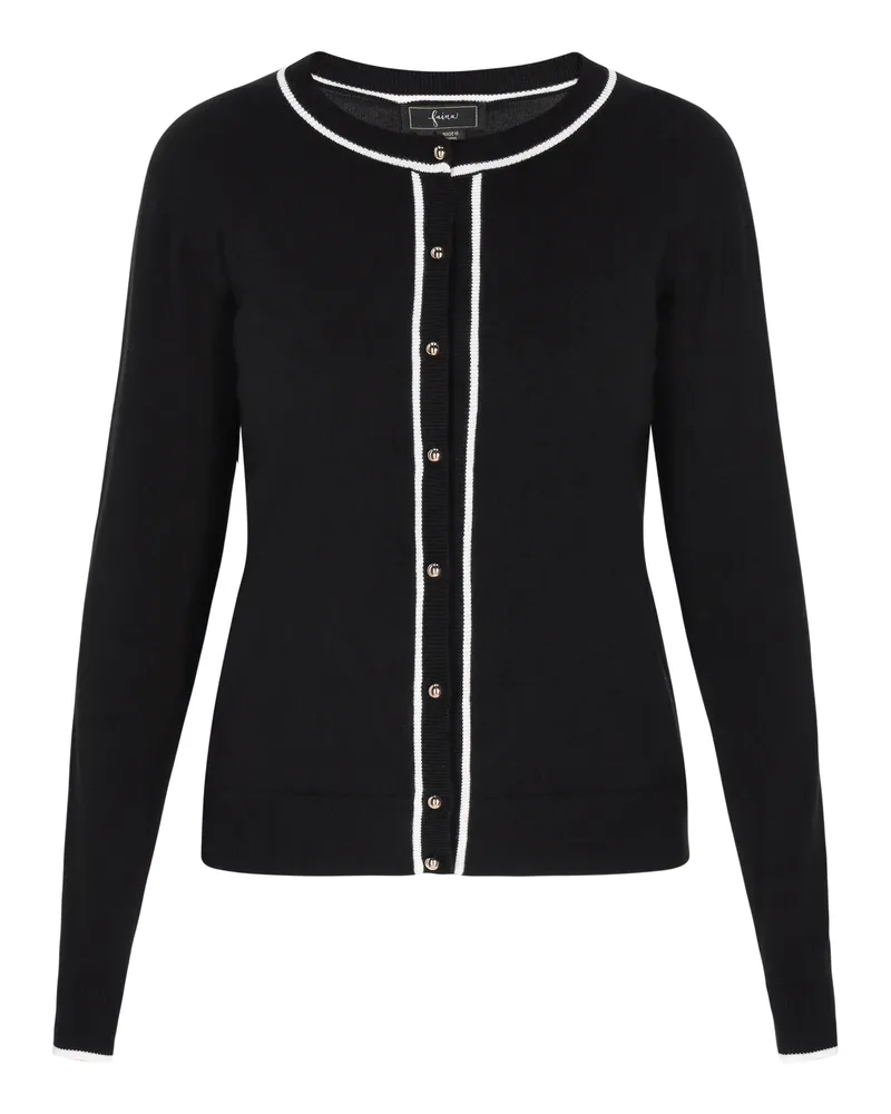 FAINA Strickjacke für Damen - Schwarz Schwarz