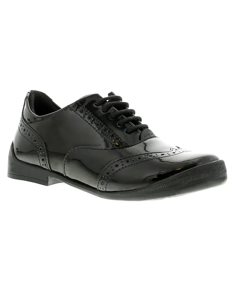 Kickers Kicker Bridie Brogue Kinder schwarze Schuhe Schwarz