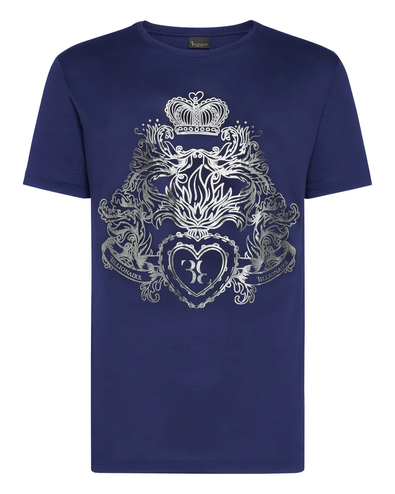 Billionaire T-Shirt Baroque Dunkelblau