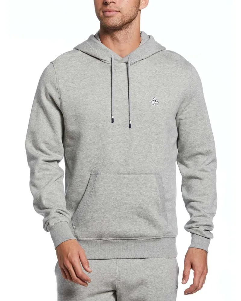 Original Penguin Sticker Pete" Kapuzenpullover Zum Überziehen für Herren (Grau Grau
