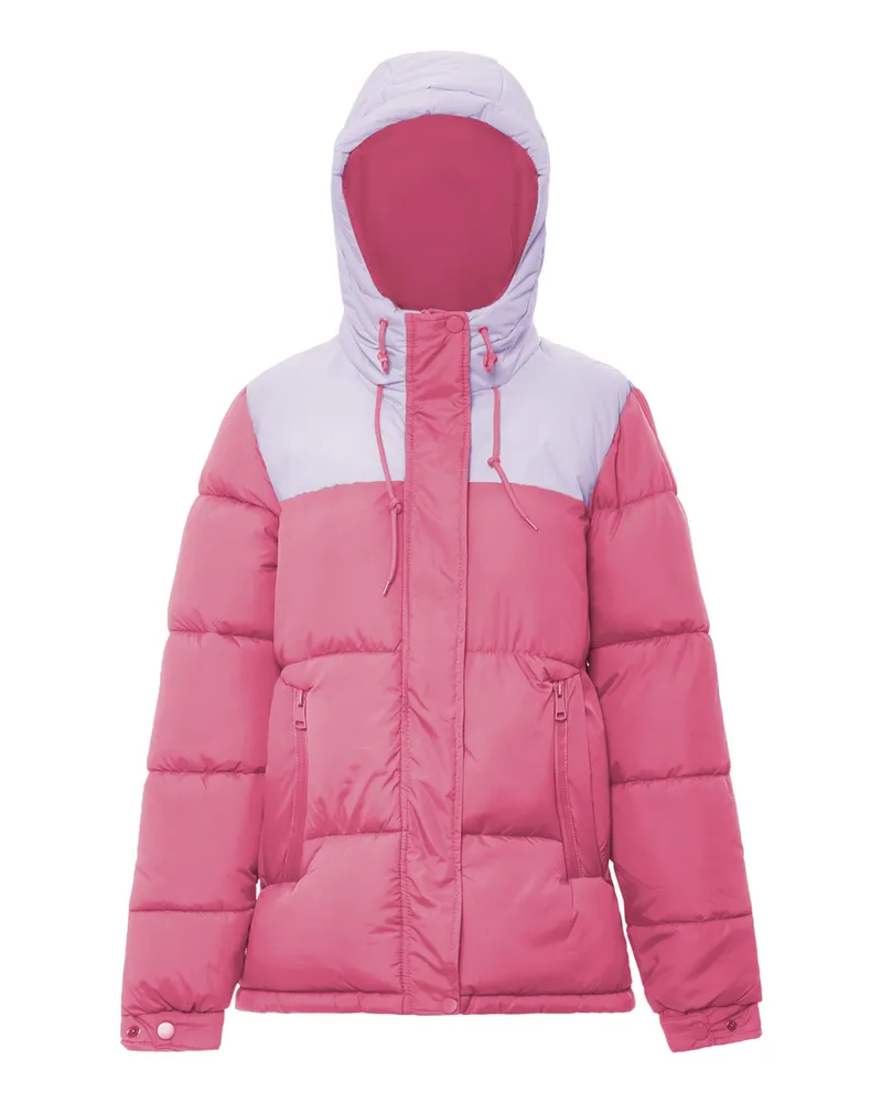 My Mo Wattierte Steppjacke Damen Pink Lavendel Rosa