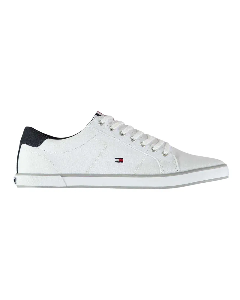Tommy Hilfiger Harlow 1D" Flaggenlogo Sneaker für Herren (Weiß Weiß