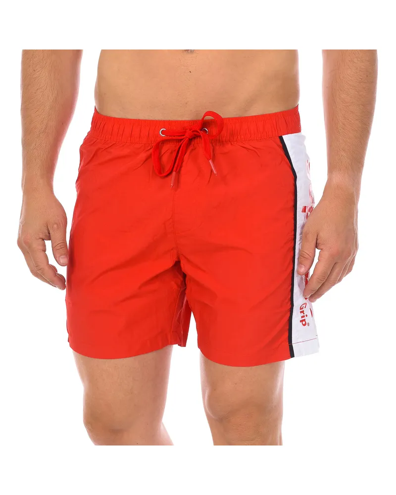 Supreme Being Mittellanger Boxer-Badeanzug für Männer CM-30056-BP Rot