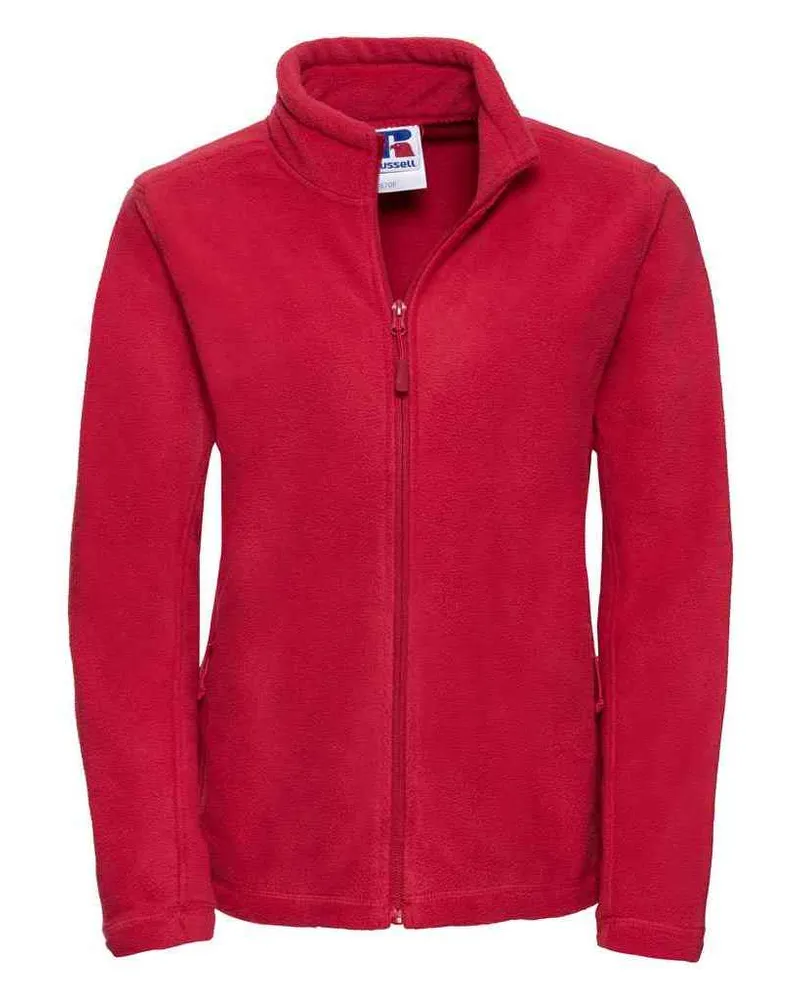 Russell Athletic Russell - Fleecejacke für Damen - Für Außen (Rot Rot
