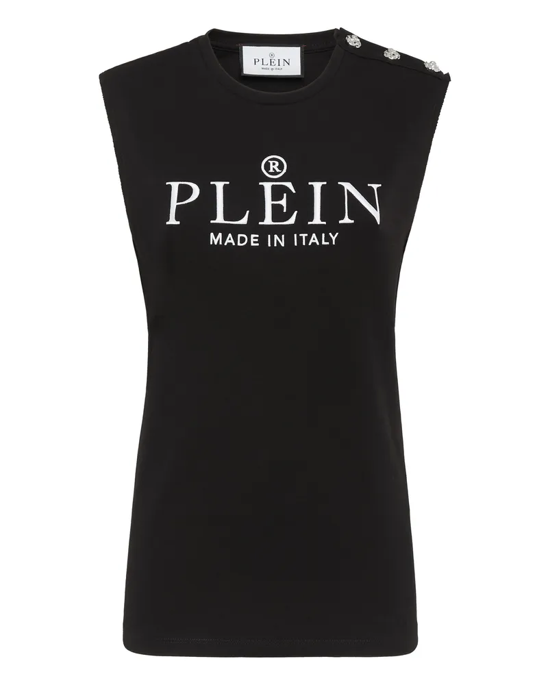 Philipp Plein Tanktop Iconic Plein Schwarz