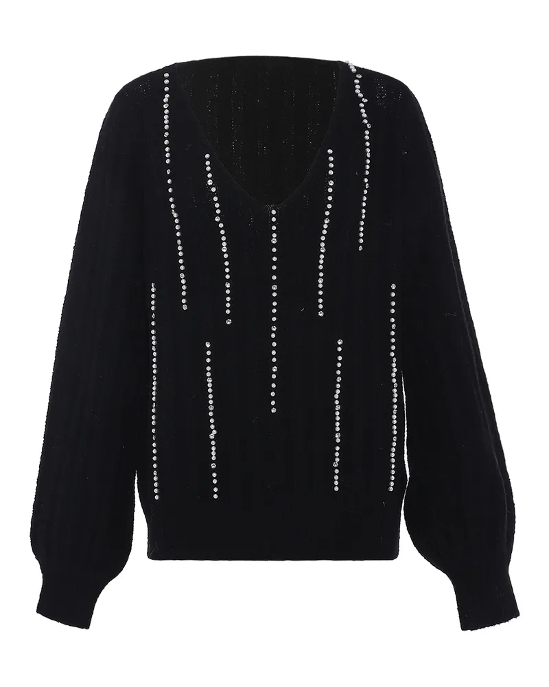 FAINA Pullover Damen schwarz Schwarz