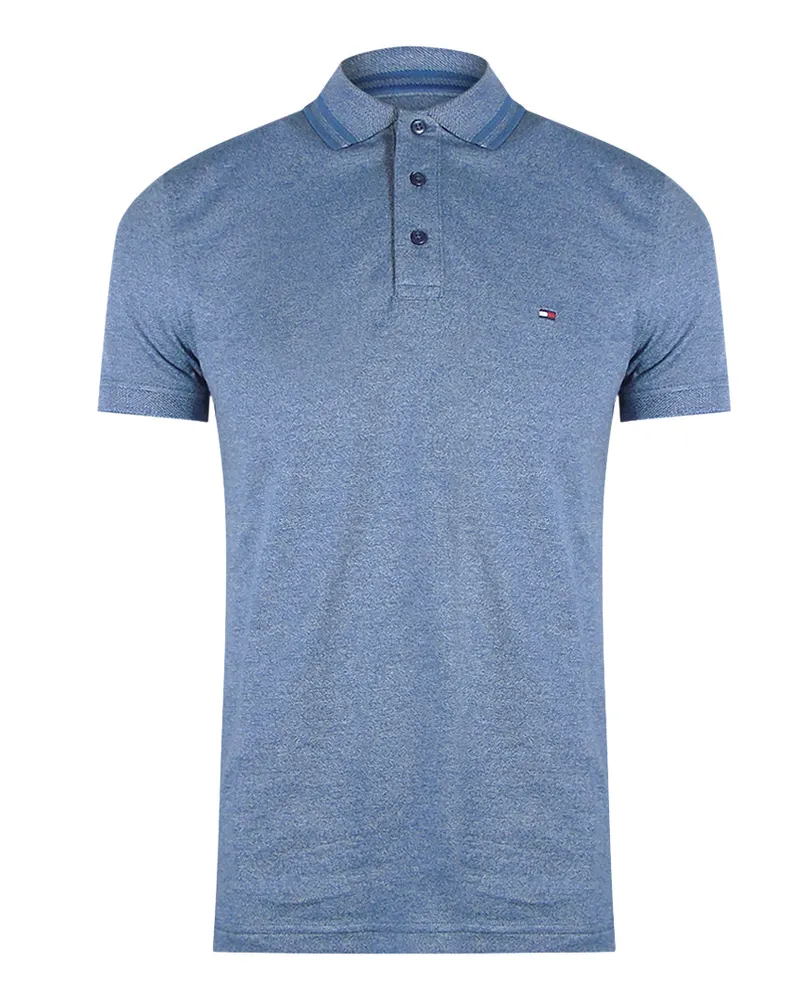 Tommy Hilfiger Poloshirt In Verblasstem Indigoblau Blau