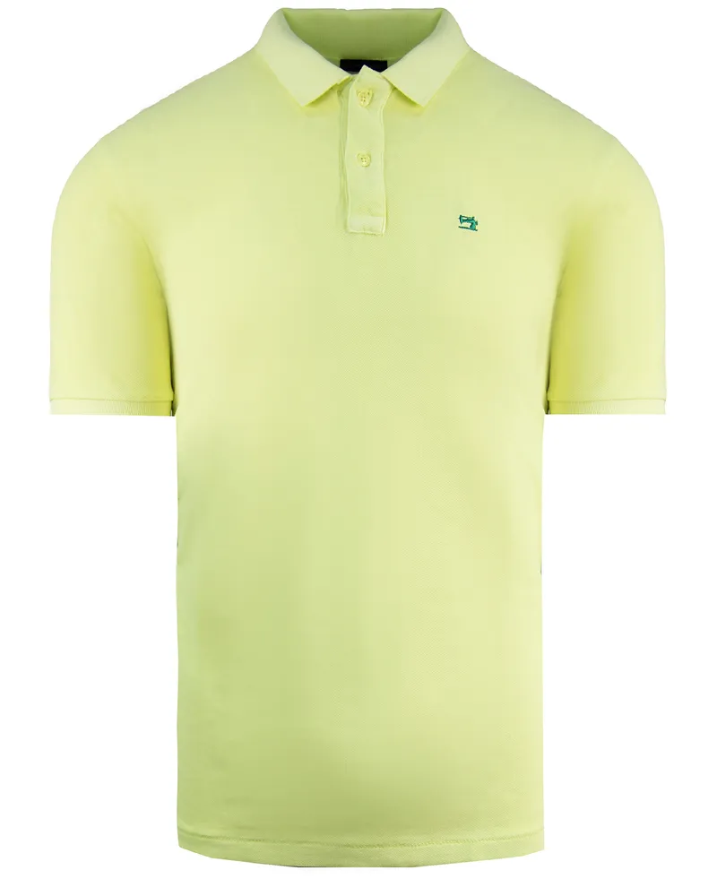 Scotch&Soda Kurzarm Baumwoll Herren Gelbes Poloshirt 142734 0244 Gelb