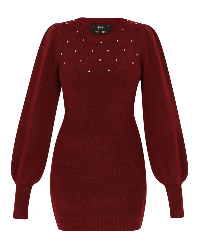 FAINA Kleid Frauen Weinrot Rot