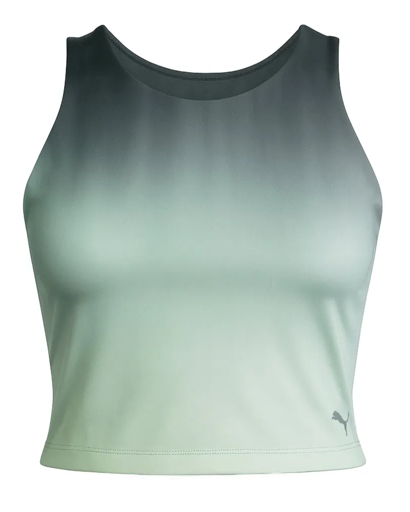 Puma Studio Ombre Damen Grünes Crop Top Grün