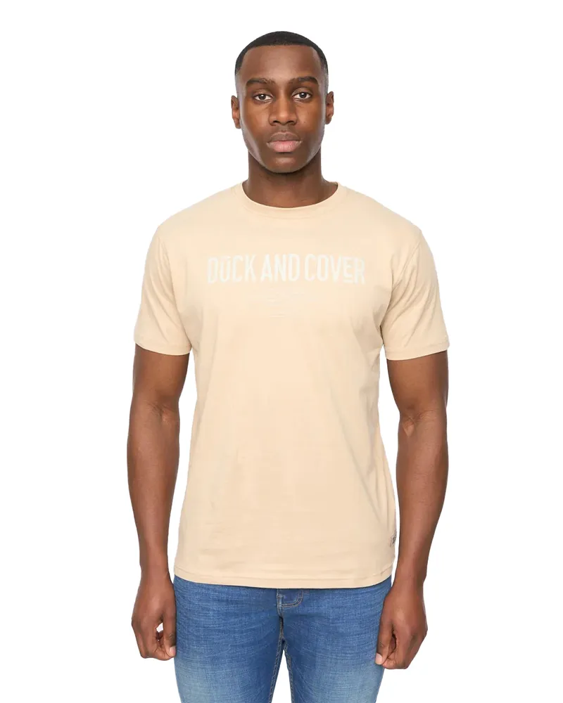 Duck and Cover Pittifore" T-Shirt für Herren (Steinfarben Steingrau