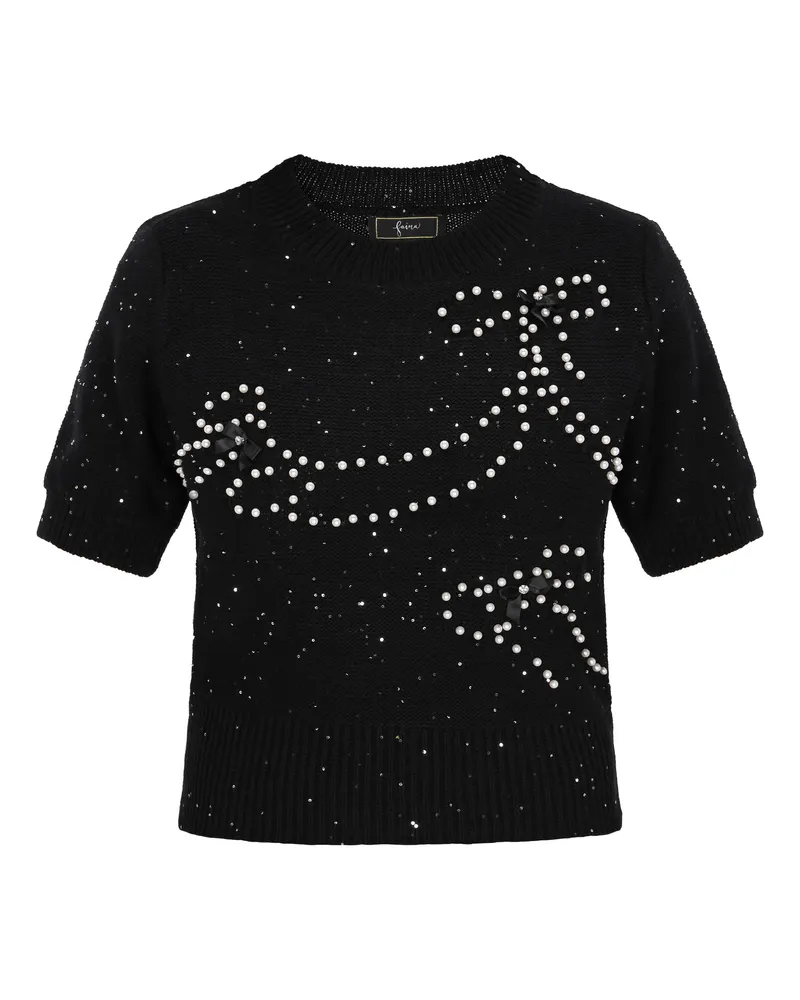 FAINA Pullover Frauen Schwarz Schwarz
