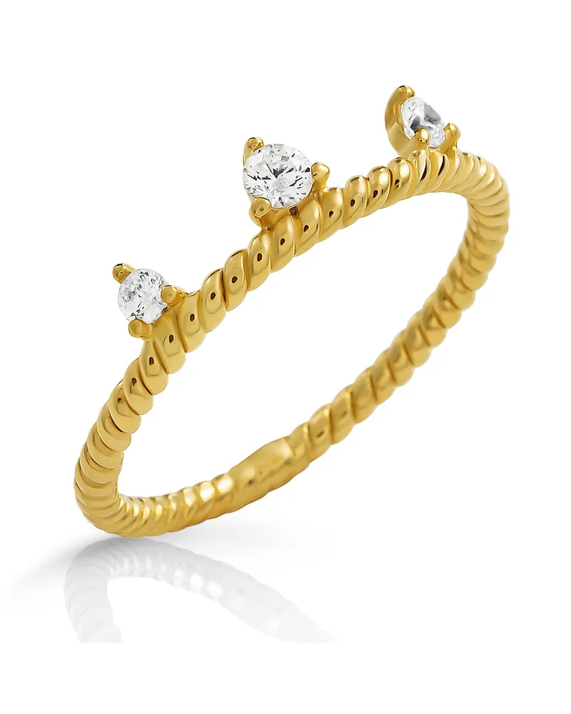 Orphelia Krone' Damenring aus 925er Sterlingsilber – Gold ZR-7529/G Gold
