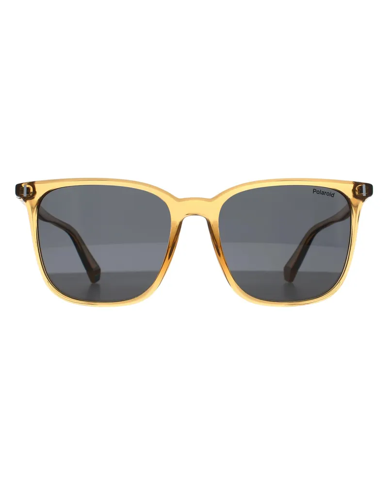 Polaroid Square Sonnenbrille, transparent, polarisiert, Modell PLD 6226/S - Beige/Grau Beige