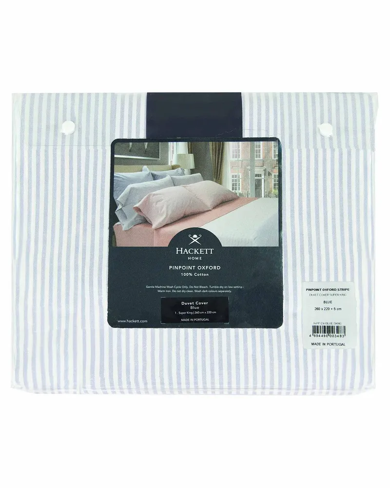 Hackett Home Classic Super King Bettbezug Blau