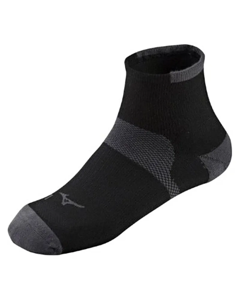 Mizuno Race Low Mens Black/Grey Running Socken Schwarz