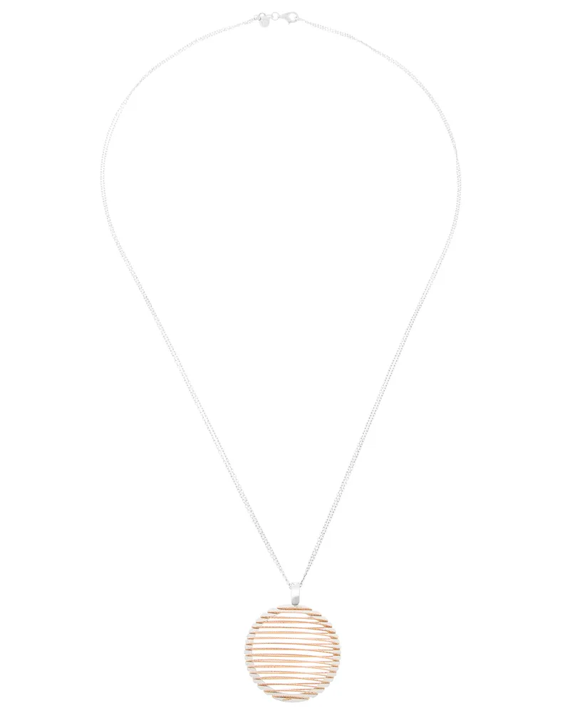 Orphelia Damen-Kette aus 925er Sterlingsilber mit Anhänger – Silber/Rose ZK-7180/1 Silber