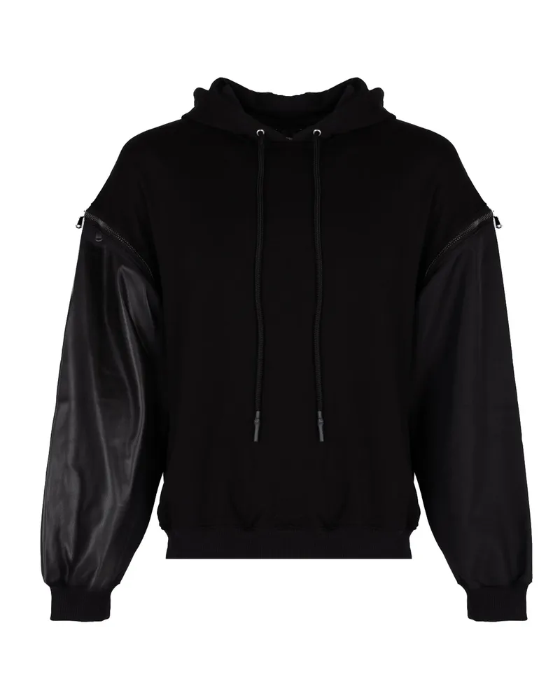 Les Hommes Sweatshirt Detachable Herren schwarz Schwarz