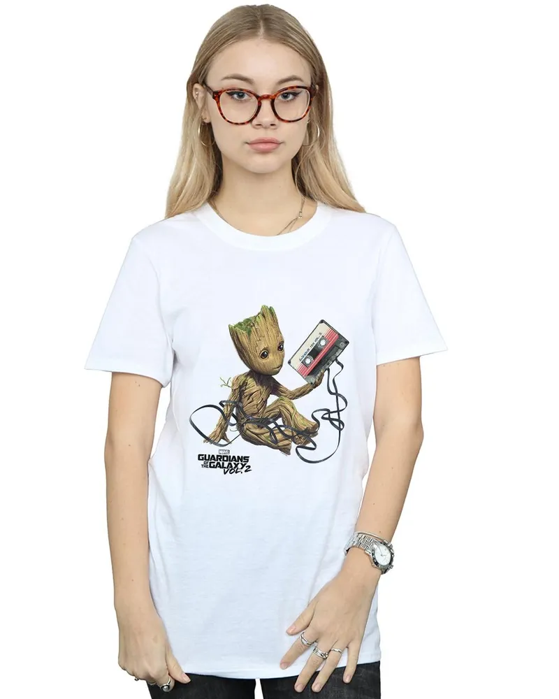 Marvel Guardians Of The Galaxy" T-Shirt für Damen (Weiß Weiß