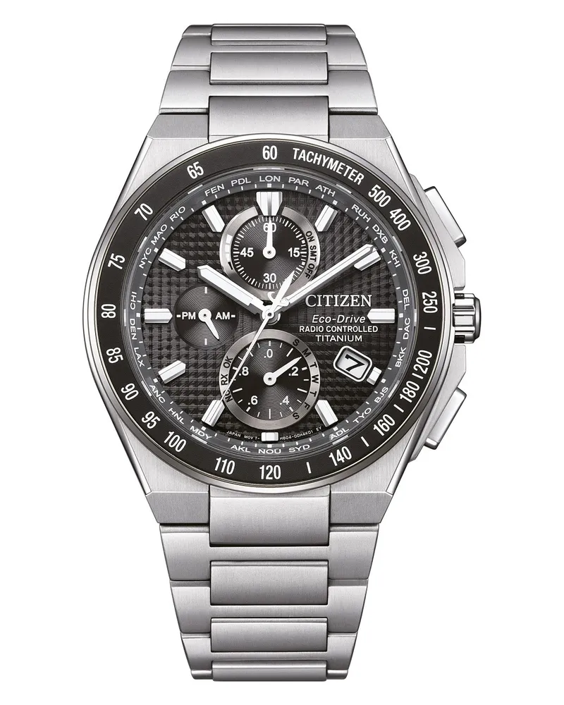Citizen Super Ti Silber Herren Armbanduhr AT8390-55E Silber