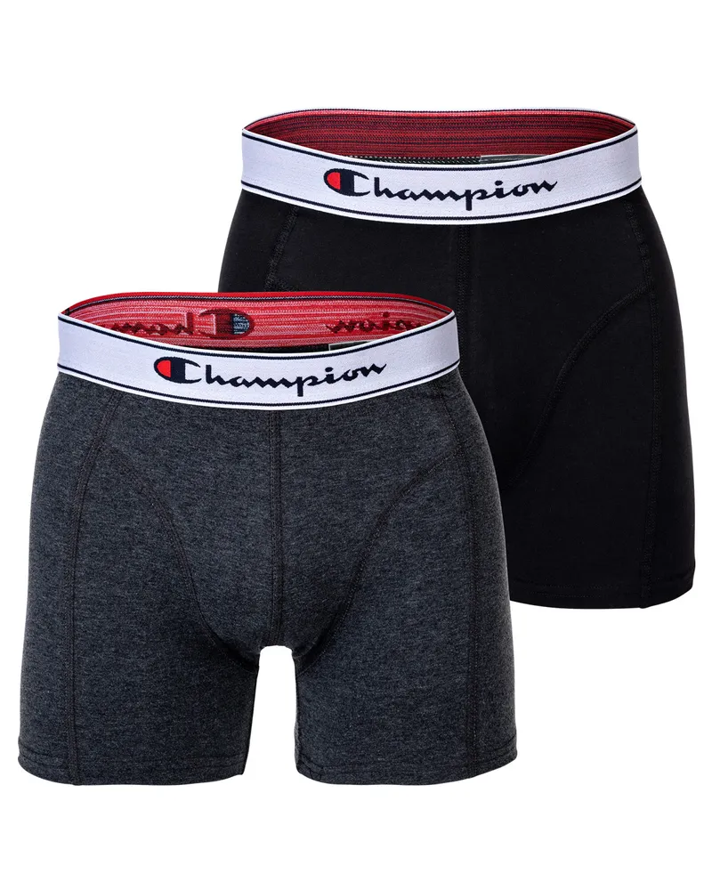 Champion Boxershorts 2er Pack Baumwolle Logobund Mehrfarbig