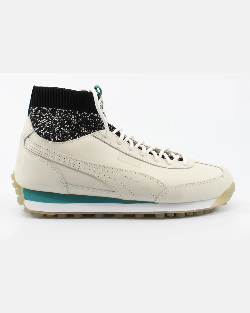 Puma Daily Paper Easy Rider Sock Beige Leder Herren Schnürungstrainer 364548 01 Beige