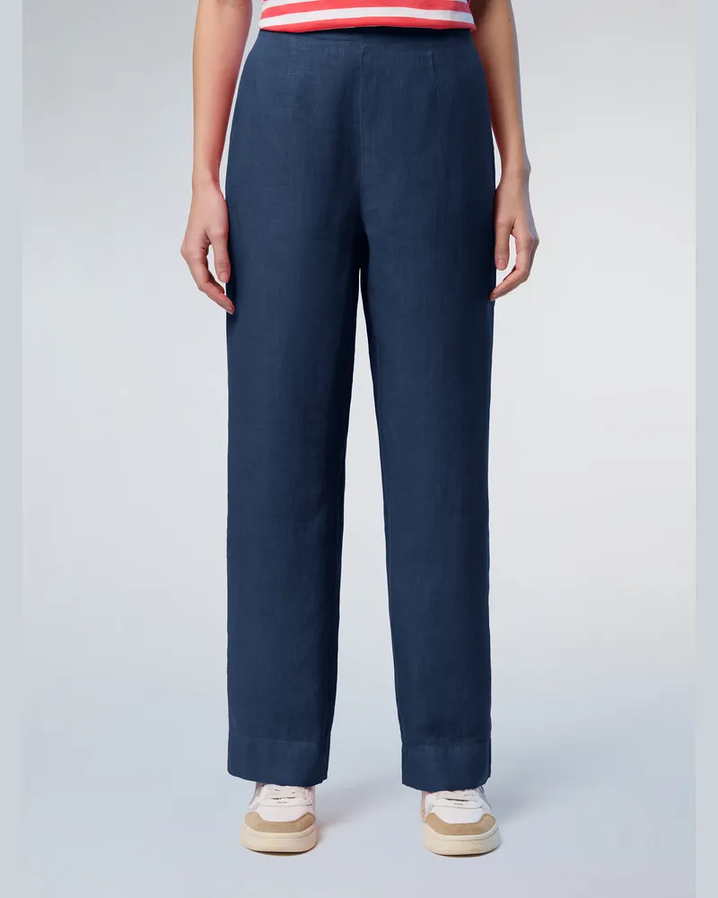North Sails Hose aus Leinen mit weitem Bein - Dunkelblau Dunkelblau