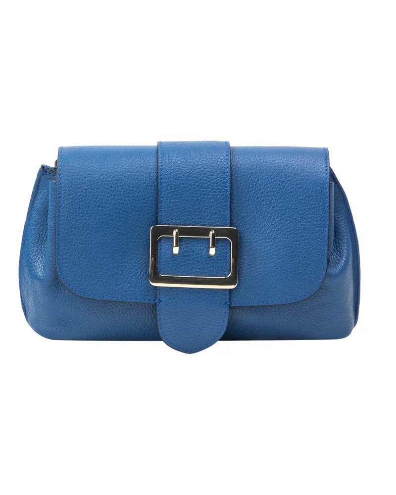 FAINA Umhängetasche aus Leder Damen blau Blau