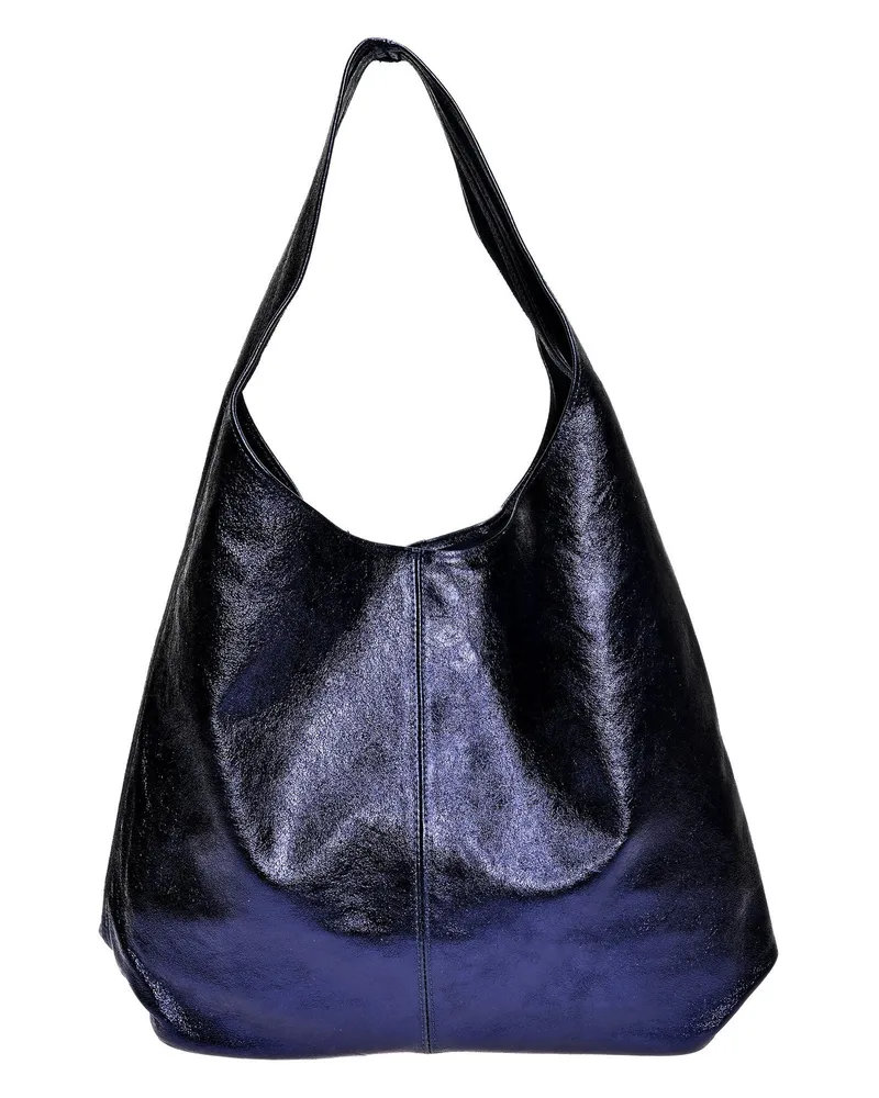 Luisa Vannini Blau Rindsledertasche Blau