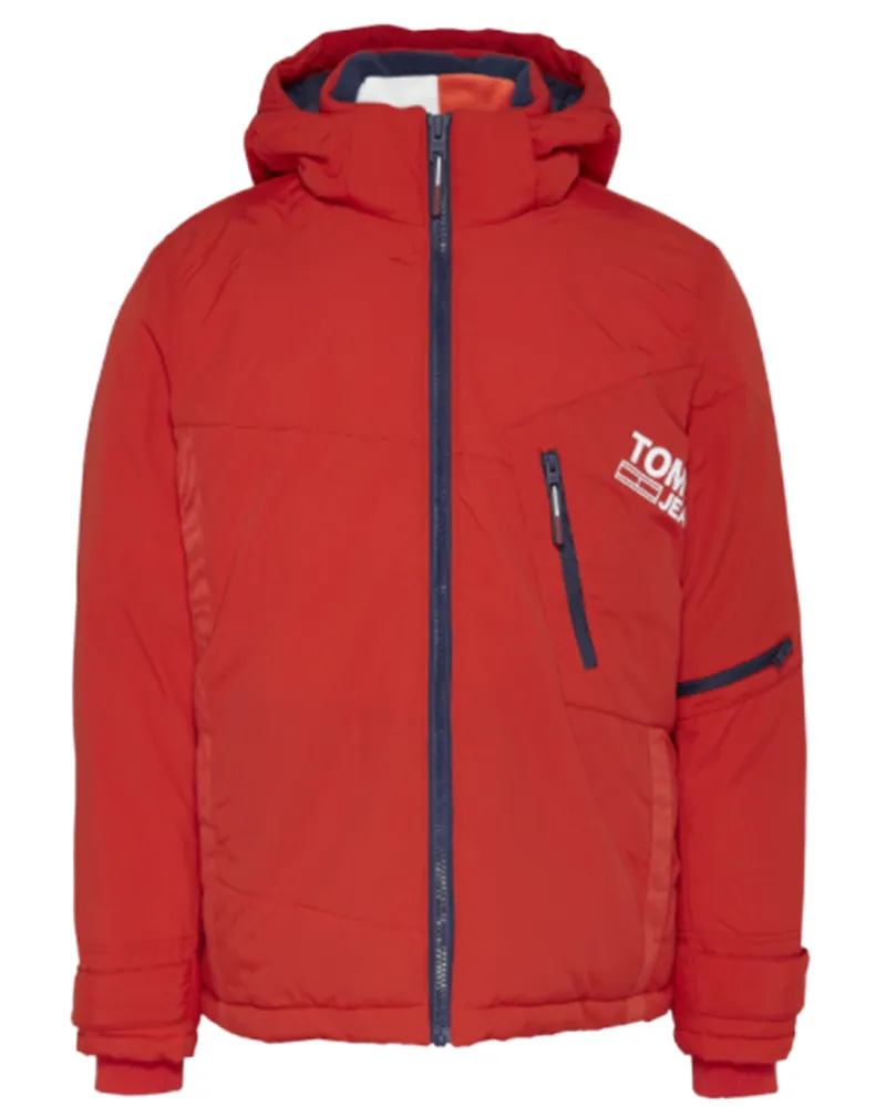 Tommy Hilfiger Blouson  Herren Solid Grafikjacke Rot